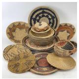 Handcrafted & Woven Multi Colored Baskets