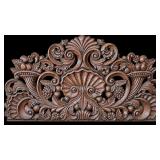 7 FT Hand Carved Solid Wood Baroque Style Wall Art