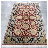 9 FT Double Hand Knotted Agra Design Wool Area Rug