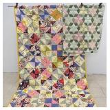 Hand Made Traditional Crazy Patchwork Quilt & More