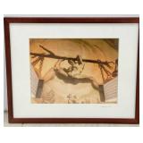 Framed Original Mid Century Neo-Classical Style
