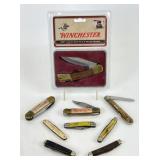 Collection of Vintage Pocket Knives - Winchester &