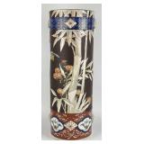 Vintage Asian Hand Painted Porcelain Umbrella Stan