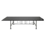 8 FT Solid Surface Dining Table on Tubular Frame