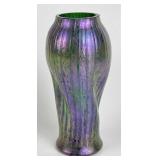 Art Nouveau Iridescent Art Glass Vase