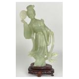 Hand Carved Jade Lady Sculpture