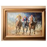 Framed & Signed Oil on Canvas - Anthony Veccio