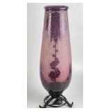 Art Deco Acid Etched Cameo Vase