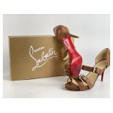 Christian Louboutin Tan Leather Sandals