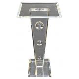 Vintage Clear Lucite Pedestal - Haziz