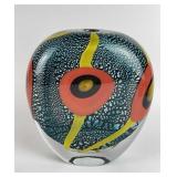 Alain Guillot Handblown Art Glass Vase - Signed