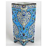 Jules Veillard & Cie Bordeaux Gaience Enamel Vase
