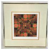 Framed Signed & Numbered Op Art - Vasarely
