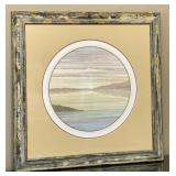Linear Coastal Landscape Serigraph - Signed &