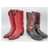 Luchesse Ostrich & Justin Lizard Skin Boots