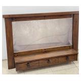 Hanging Mirror w/ Drawers