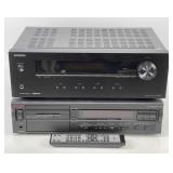 Onkyo Stereo Receiver & Nakamichi Cassette Deck 2