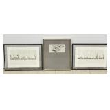 Signed & Framed Original Watercolor on Paper &