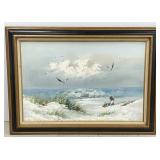 Framed & Signed Oil on Canvas - Runci