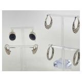 Sterling Silver Pierced Earrings