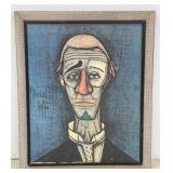 Framed Print on Canvas - Tete de Clown