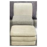 Upholstered Armless Modular Lounge Chair &