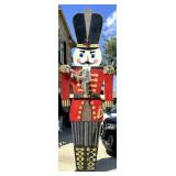 12 FT Painted Wood Nutcracker Decor