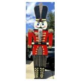 12 FT Painted Wood Nutcracker Decor