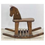 Vintage Wood Rocking Horse