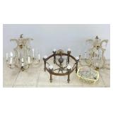 Brass & Glass Chandeliers