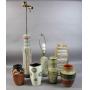 Group of 7 Mid Century Modern style pottery vases