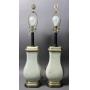 Pair of Asian style porcelain lamps