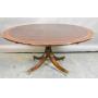 George III style banded mahogany dining table
