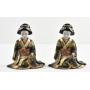Pair of Japanese Porcelain Figures of Geisha