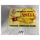 Shell Vintage Airplane Diecast bank