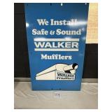 Walker Mufflers sign