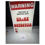 Pool sign