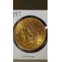 1897 $20 gold piece coin