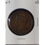 1847 VG Large Cent coin