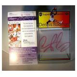Dennis Rodman autograph w/JSA COA