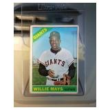 1966 Topps Willie Mays BB card