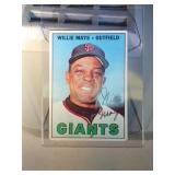 1967 Topps Willie Mays BB card