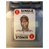 1968 Topps game Henry Aaron card