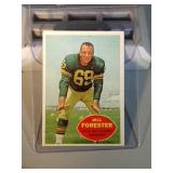 1960 Topps Bill Forester FB card Packers