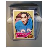 1970 Topps OJ Simpson rookie FB Card