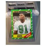 1986 Topps NFL Reggie White rookie FB card