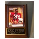 Eric Swann autographed plaque