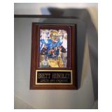 Brett Hundley autographed plaque