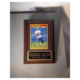 Brandon Jacobs autographed plaque
