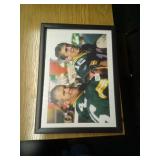 Favre/Rodgers Framed poster
